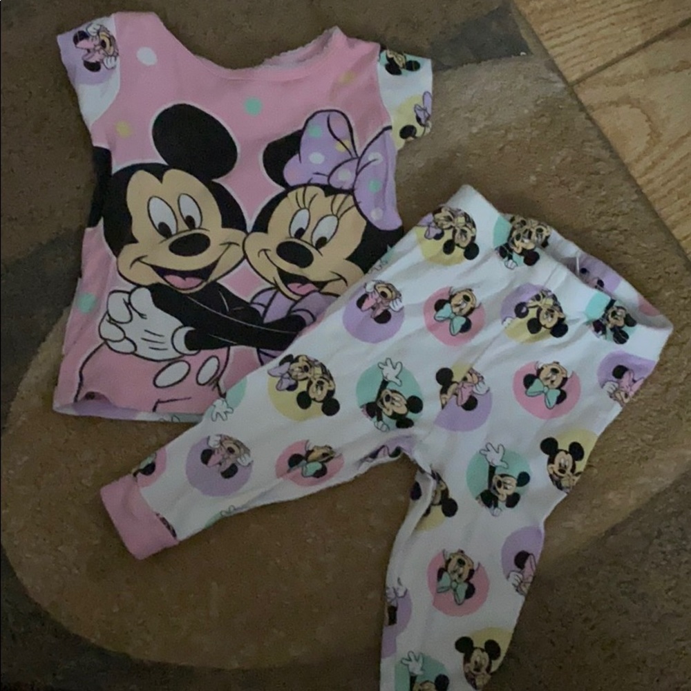 Disney two piece pajama set